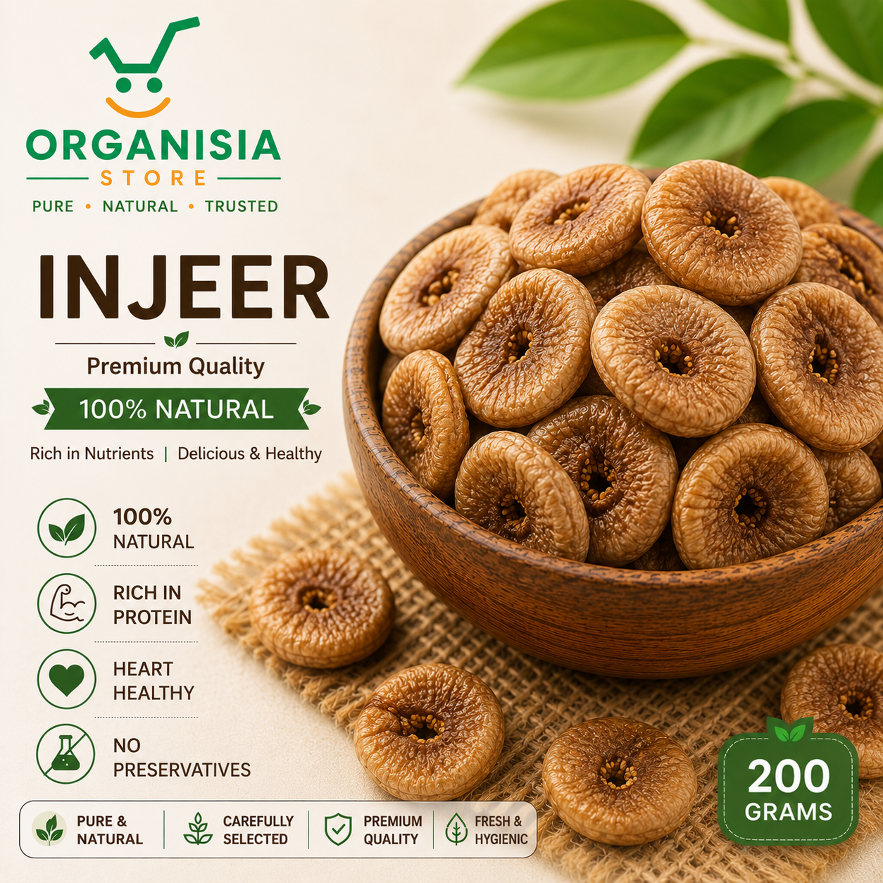 Premium Injeer (Dried Figs) 200gm